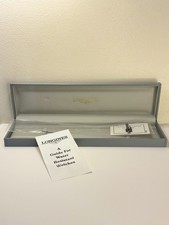 LONGINES Vintage Watch Presentation Box Storage Blue and Gold