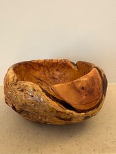 Tree Burl Bowl, lathe turned