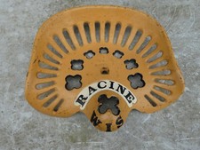 TRACTOR IMPLEMENT SEAT VINTAGE COLLECTIBLE RACINE WIS   RARE