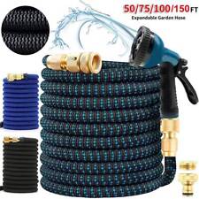 Heavy Duty Expandable Garden Hose Flexible Water Magic Hose Pipe +7in1 Spray Gun