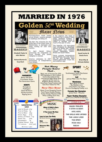 50th golden wedding - ,
