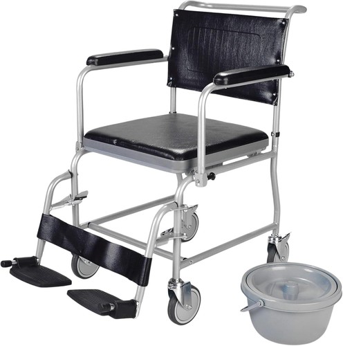 Mobile wheeled commode - , chair