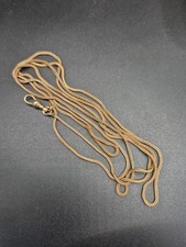 Antique Gold Plated Guard Muff Pocket Watch Chain 50" Long