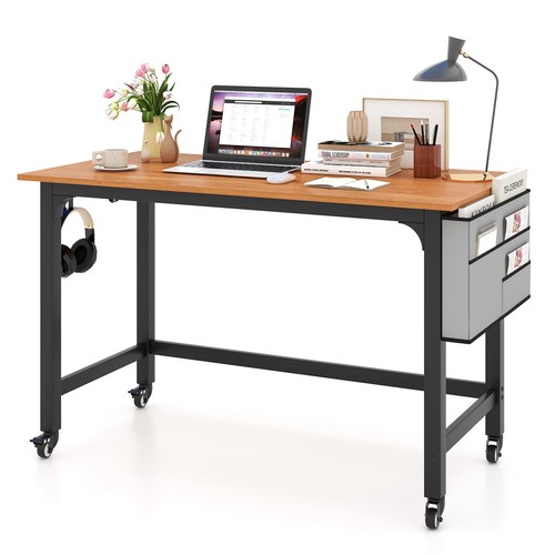 Costway mobile computer desk - mobile,