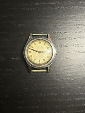 Pierce Military Style Mulco S A 15 Jewels Mechanical Men’s Watch Swiss -Untested