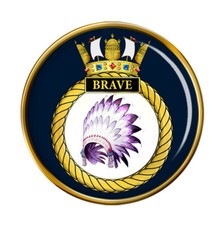 HMS Brave, Royal Navy Pin Badge