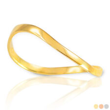 Gold Classic Wavy Thumb Ring