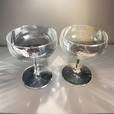 VINTAGE PAIR OF SAUCER SHAPPED