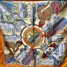 HERMES Carre 90 Tresor Royal