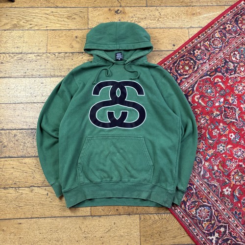Stussy green hoodie sweatshirt - green,