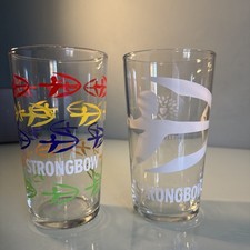 2 X Strongbow Pint Glasess