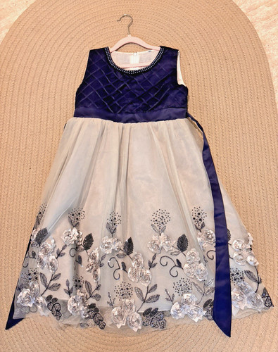 Girls navy silver fit - navy/silver,