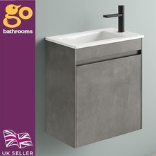 Grey Wall Hung Cloakroom