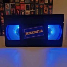 Blockbuster Video Logo Sign LED VHS Video Tape Light Lamp Birthday Gift Retro
