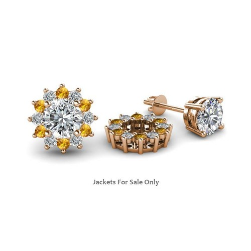 Round citrine and diamond 2 - round,