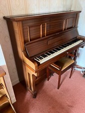 Steinbech upright piano and stool (used)