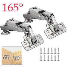 2Pcs 165 Degree Cabinet Hinges