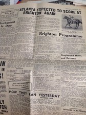 K1-1 Ephemera 1939 Article Aug 31st Horse Racing 1 Page Buckwood Brighton