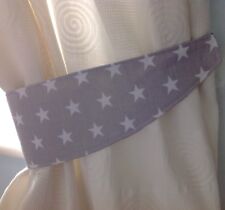 GREY & WHITE STAR FABRIC