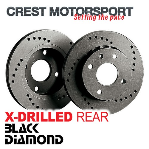 Black diamond drilled rear - diamond, x-drilled