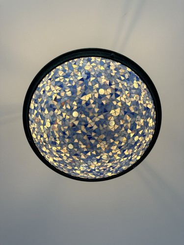 Vintage blue tiffany style - tiffany,