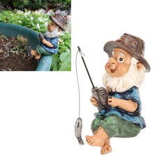 Fishing Gnome Sitter Funny