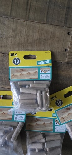 Dowel pins wolfcraft - 10mm, 40