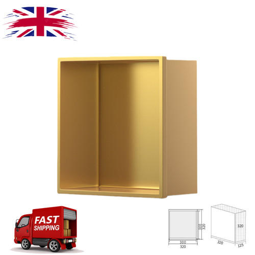 Stainless steel gold shower - steel,