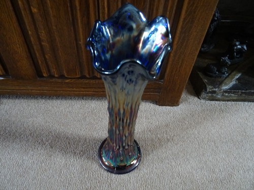 Carnival glass vase - carnival,