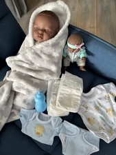 Vintage Berjusa Baby Boy  15 Inches Soft Bodied Ethnic Doll Plus….