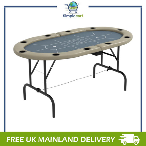 Player folding poker table - 8,