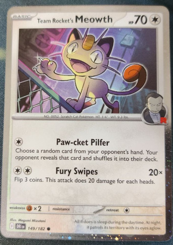 Team rocket meowth 149 182 - team, 149/182