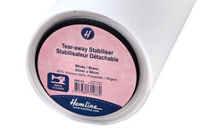 White tear away stabilizer - stabilizer, per