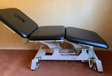 Electric treatment table, physio plinth, massage couch, 3-sections, adjustable