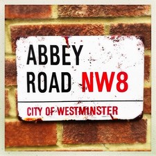 Abbey Road Metal Street Sign