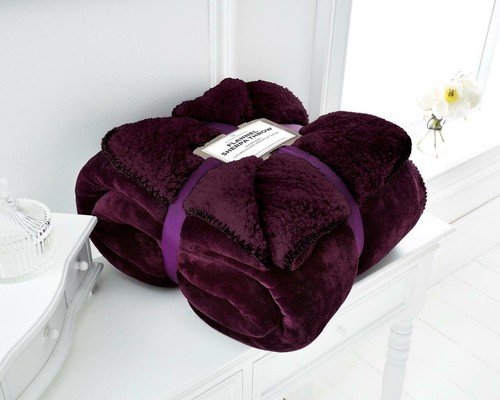 Luxury teddy fleece throws - luxury,