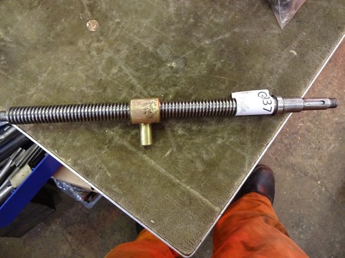 Lathe cross slide screw - , and