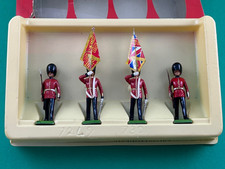 Britains 1:32 Queens Colour Party Scots Guards Metal Soldiers Figures (#7249)