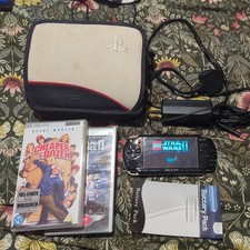 Sony PSP-3003 Slim Handheld Console Black + Accessories – Tested new battery