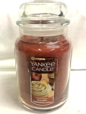 Yankee Candle (1) SUGARED CINNAMON APPLE  22 oz Large Jar Candle 
