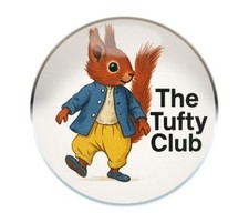 Tufty club button pin badge - button,