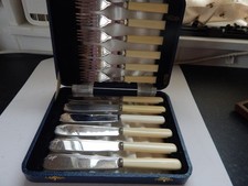 ANTIQUE FISH CUTLERY SET Of