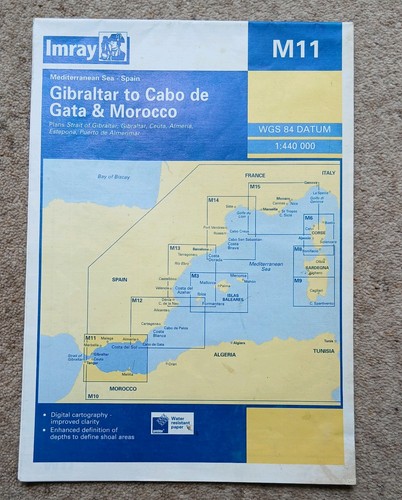 Imray m11 chart gibraltar - chart,