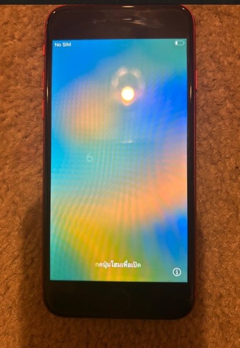 Red iphone with slight - a,