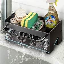 Joseph Joseph Duo Sink Tidy, Kitchen Sink Cleaning Caddy Organiser with Sponge H