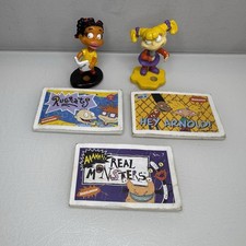 Rugrats Pencil Topper Figurine Susie & Angelica Plus Flip Books Nickelodeon Toys