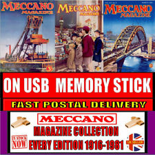 Over 650 Meccano Magazine Rare PDFcollection EVERY ISSUE 1916-81 USB STICK NEW