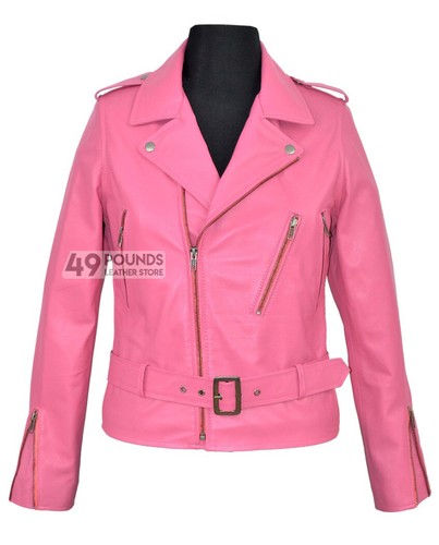 Ladies biker style fitted - style,