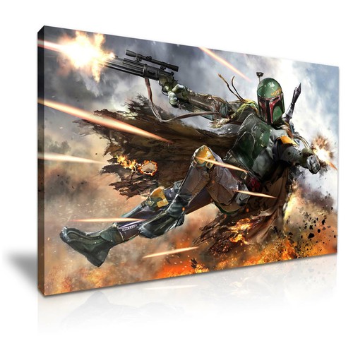 Star wars boba fett - star, stretched