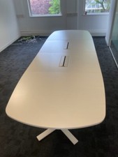 3600 x 1200 White meeting table